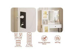 Vanity Desk with Mirror, 3 Lighting Modes Lights, Built-in Outlets & USB Ports, Spacious Drawers & Storage Cabinet, Makeup Dressing Table for Bedroom