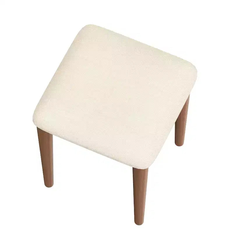 Set da tavolo da toeletta per trucco in stile bohemien ModernLuxe, sgabello imbottito, specchio illuminato a 3 colori e piano ribaltabile, noce