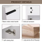 Waschtischunterschrank mit Keramikbecken, Waschtischplatte, Tür mit Soft-Close-Funktion, Badezimmermöbel aus Massivholz, wandmontierter Waschtischunterschrank, Hochglanz