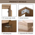 Bathroom Vanity Cabinet with Ceramic Basin Sink Top Soft Closing Door Solid Wood Bathroom Vanities Wall Mounted Bathroom Vanity Gloss