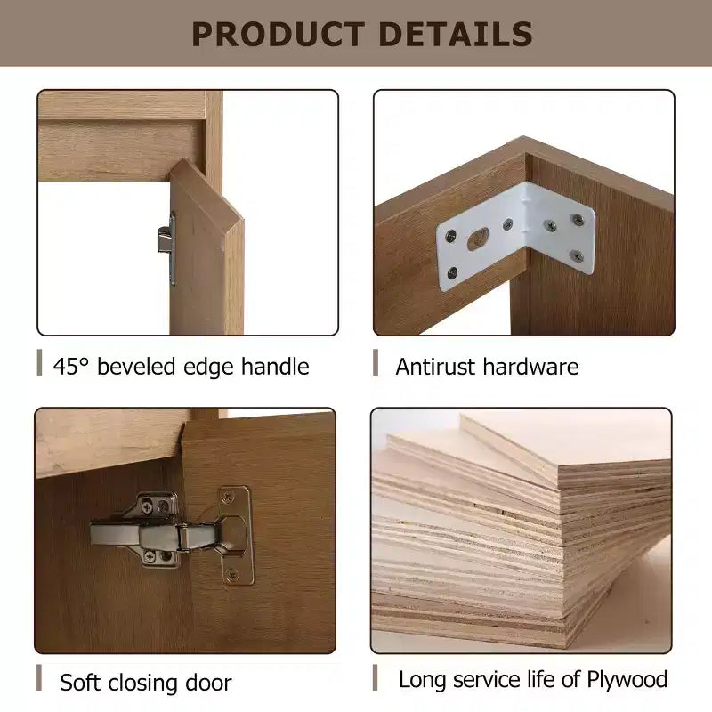 Bathroom Vanity Cabinet with Ceramic Basin Sink Top Soft Closing Door Solid Wood Bathroom Vanities Wall Mounted Bathroom Vanity Gloss