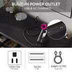 Whisen elegantes Schminktisch- und Stuhl-Set, moderner Frisiertisch mit Organizer und Schreibtischfunktion