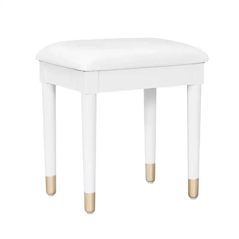 Whisen elegantes Schminktisch- und Stuhl-Set, moderner Frisiertisch mit Organizer und Schreibtischfunktion