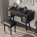 Whisen Elegant Vanity Makeup Table & Chair Set, Modern Dressing Table with Organizer, Writing Desk