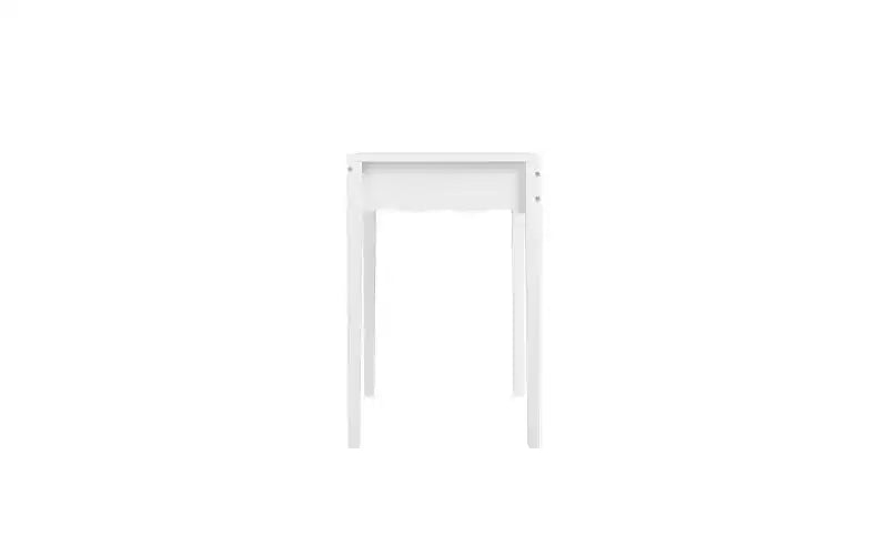 35.43 White Vanity Desk with Drawer, Modern Makeup Table or Writing Desk for Bedroom or Small Office