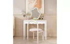35.43 White Vanity Desk with Drawer, Modern Makeup Table or Writing Desk for Bedroom or Small Office