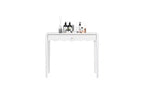 35.43 White Vanity Desk with Drawer, Modern Makeup Table or Writing Desk for Bedroom or Small Office