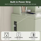 Schminktisch-Set mit Spiegel, Schublade, Aufbewahrungsstuhl und 3 Regalen, süßer kleiner Frisiertisch für Schlafzimmer, Studentenwohnheim, Teenager oder als Geschenk