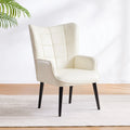 Krémfehér, modern, 24.4 méretű PU-bőr fotel