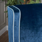 25.9 High Back Velvet Club Chair with Wide Backrest