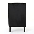 25.9 High Back Velvet Club Chair with Wide Backrest