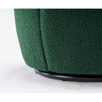 Grüner moderner drehbarer Fassadensessel mit Metallring