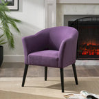 27 Upholstered Arm Chair with Rubber Wood Legs