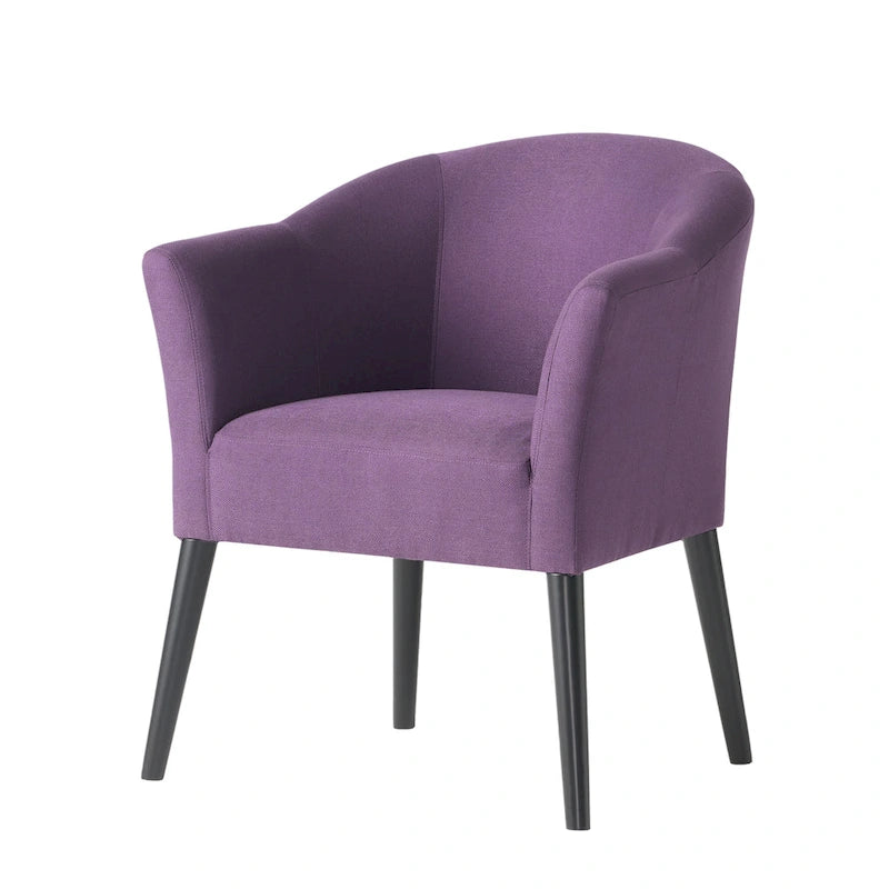 27 Upholstered Arm Chair with Rubber Wood Legs