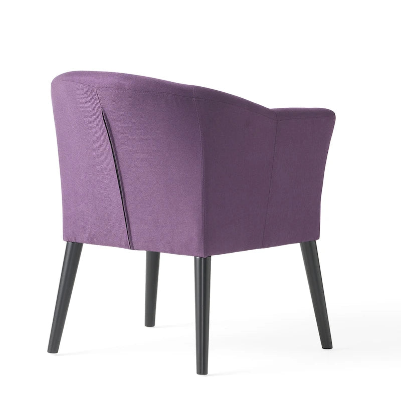 27 Upholstered Arm Chair with Rubber Wood Legs