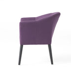 27 Upholstered Arm Chair with Rubber Wood Legs