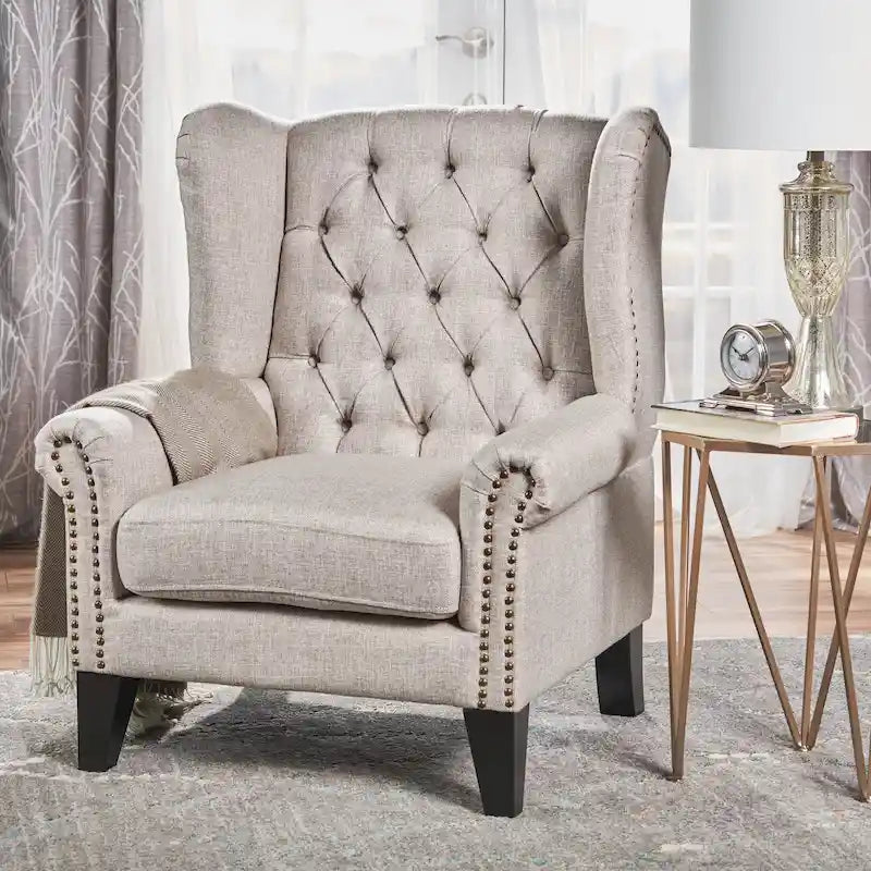 Oturma Odası, Yatak Odası ve Ev Ofisi için Modern Kanat Sırtlı Sandalye