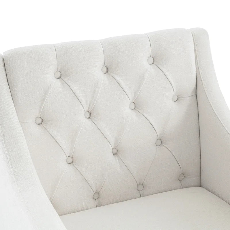 Wohnzimmersessel, Akzentsessel mit Lendenkissen, eleganter Lesesessel fürs Schlafzimmer, gepolsterter Sofasessel im Mid-Century-Stil