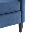 Wohnzimmersessel, Akzentsessel mit Lendenkissen, eleganter Lesesessel fürs Schlafzimmer, gepolsterter Sofasessel im Mid-Century-Stil