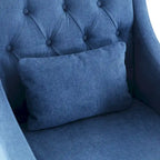 Wohnzimmersessel, Akzentsessel mit Lendenkissen, eleganter Lesesessel fürs Schlafzimmer, gepolsterter Sofasessel im Mid-Century-Stil