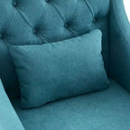 Wohnzimmersessel, Akzentsessel mit Lendenkissen, eleganter Lesesessel fürs Schlafzimmer, gepolsterter Sofasessel im Mid-Century-Stil
