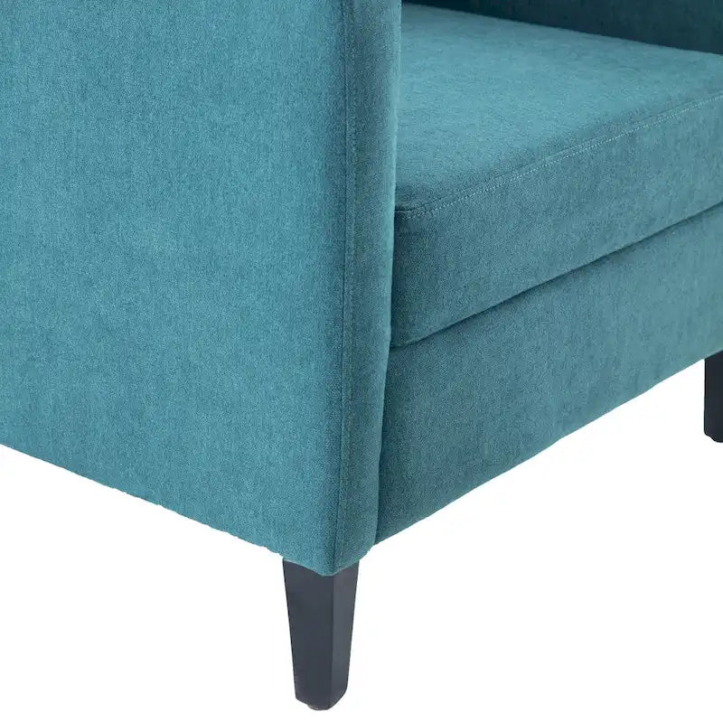 Wohnzimmersessel, Akzentsessel mit Lendenkissen, eleganter Lesesessel fürs Schlafzimmer, gepolsterter Sofasessel im Mid-Century-Stil