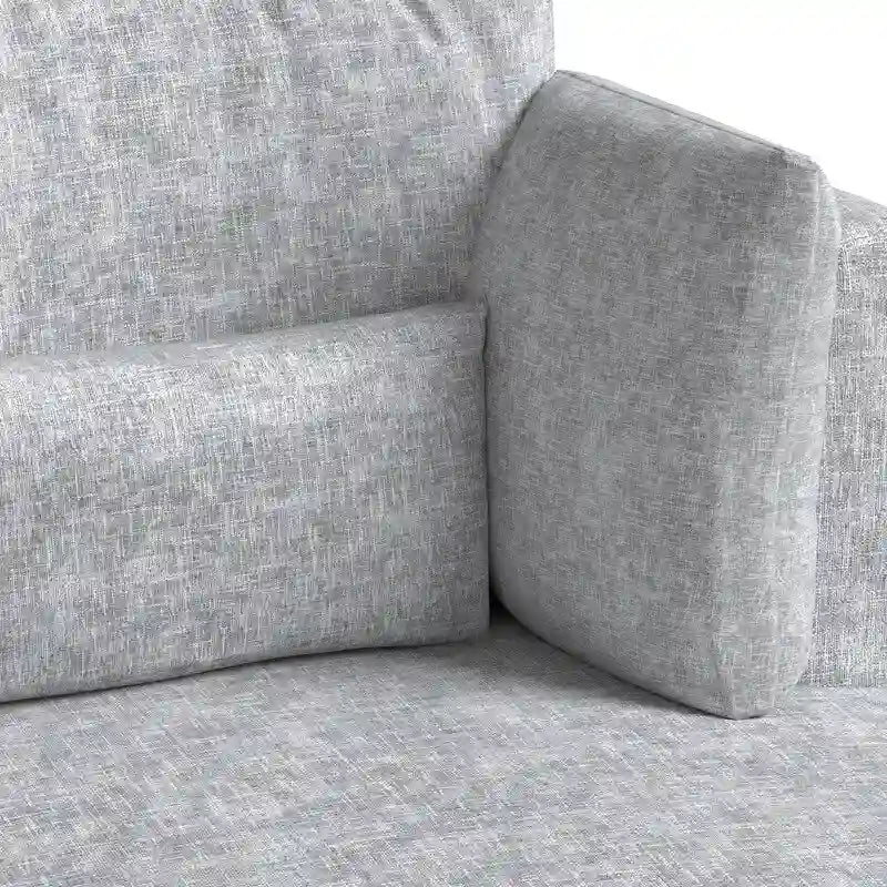 Weicher moderner gepolsterter Chenille-Akzentsessel, 34,7 Zoll breit, drehbar