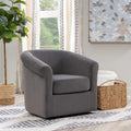 Moriarty Velvet Swivel Chair