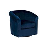 Moriarty Velvet Swivel Chair