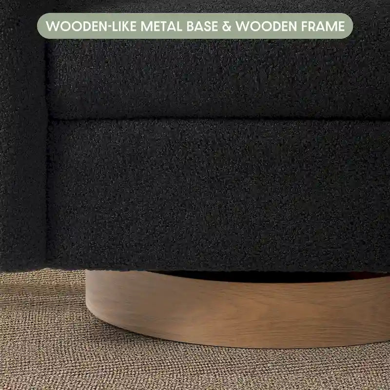 Bayville 29 Wide Sherpa Swivel Chair