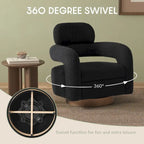 Bayville 29 Wide Sherpa Swivel Chair