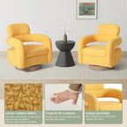 Bayville 29 Wide Sherpa Swivel Chair