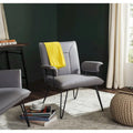 SAFAVIEH Johannes Mid-Century Modern Grey Arm Chair - 29W x 28D x 33H