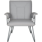 SAFAVIEH Johannes moderner grauer Sessel im Mid-Century-Stil – 29W x 28D x 33H