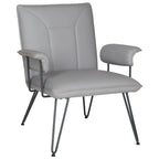 SAFAVIEH Johannes moderner grauer Sessel im Mid-Century-Stil – 29W x 28D x 33H