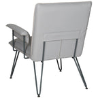 SAFAVIEH Johannes moderner grauer Sessel im Mid-Century-Stil – 29W x 28D x 33H