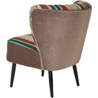 Safavieh Mid-Century Rainbow Striped Accent Chair - 24W x 28D x 30H