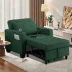 Poltrona letto futon convertibile 3-in-1, poltrona letto estraibile per il soggiorno