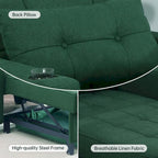 Poltrona letto futon convertibile 3-in-1, poltrona letto estraibile per il soggiorno