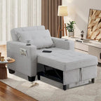 Poltrona letto futon convertibile 3-in-1, poltrona letto estraibile per il soggiorno
