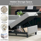 Poltrona letto futon convertibile 3-in-1, poltrona letto estraibile per il soggiorno