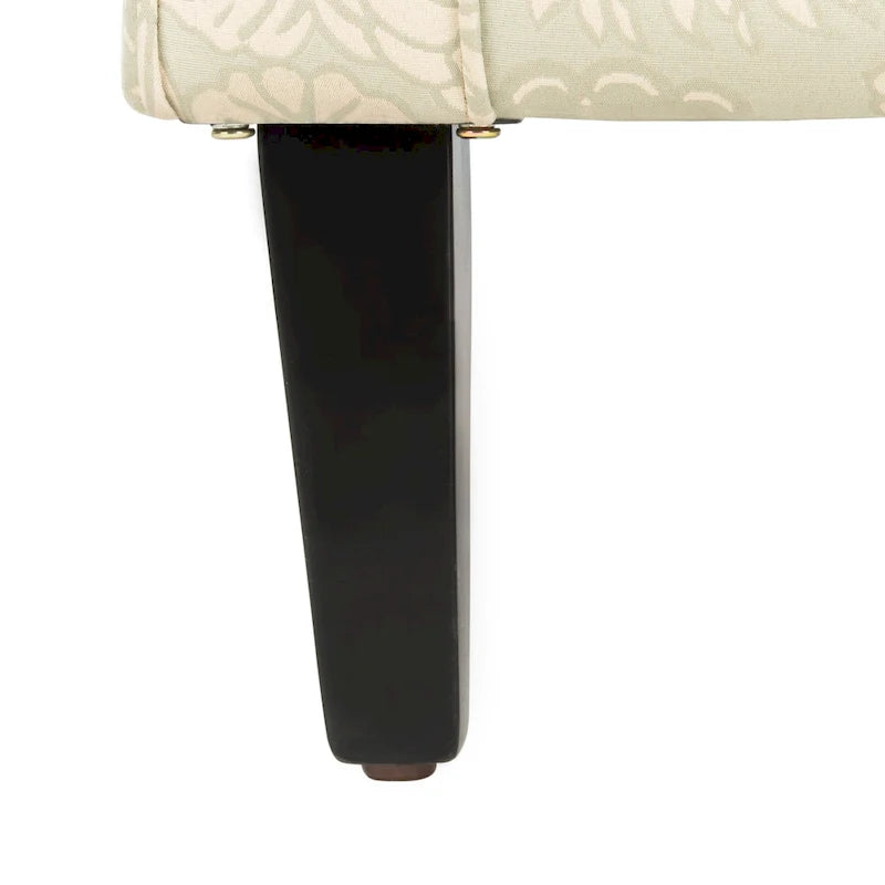 SAFAVIEH Gramercy Clubsessel mit grauem Gartenmotiv – 30W x 33D x 32H