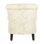 SAFAVIEH Gramercy Clubsessel mit grauem Gartenmotiv – 30W x 33D x 32H