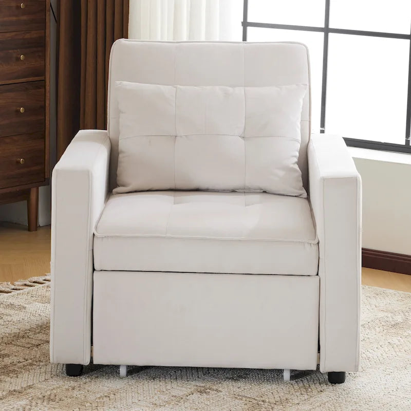 Christopher Knight Home - Sophia converteerbare slaapbank-fauteuil met verstelbare rugleuning en ingebouwd kussen