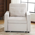 Christopher Knight Home - Sophia Convertible Sleeper Sofa Chair Bed with Adjustable Backrest and Built-In Pillow