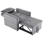 Christopher Knight Home - Sophia Convertible Sleeper Sofa Chair Bed with Adjustable Backrest and Built-In Pillow