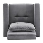 Christopher Knight Home - Sophia Convertible Sleeper Sofa Chair Bed with Adjustable Backrest and Built-In Pillow