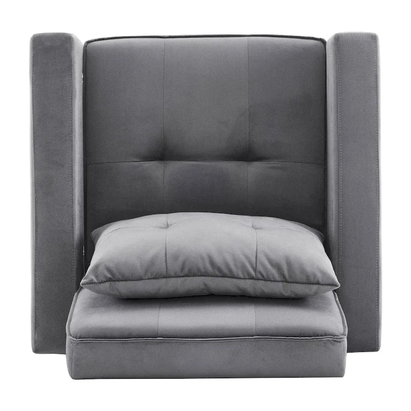 Christopher Knight Home - Sophia Convertible Sleeper Sofa Chair Bed with Adjustable Backrest and Built-In Pillow