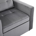 Christopher Knight Home - Sophia Convertible Sleeper Sofa Chair Bed with Adjustable Backrest and Built-In Pillow