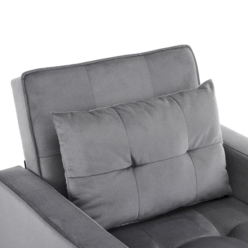 Christopher Knight Home - Sophia Convertible Sleeper Sofa Chair Bed with Adjustable Backrest and Built-In Pillow